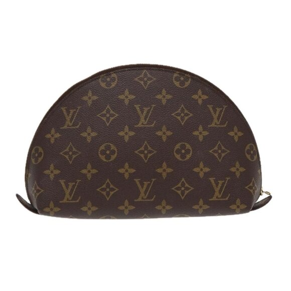 LOUIS VUITTON Monogram Trousse Demi Ronde Cosmetic Pouch M47520 LV Auth 86597 - Picture 2 of 16